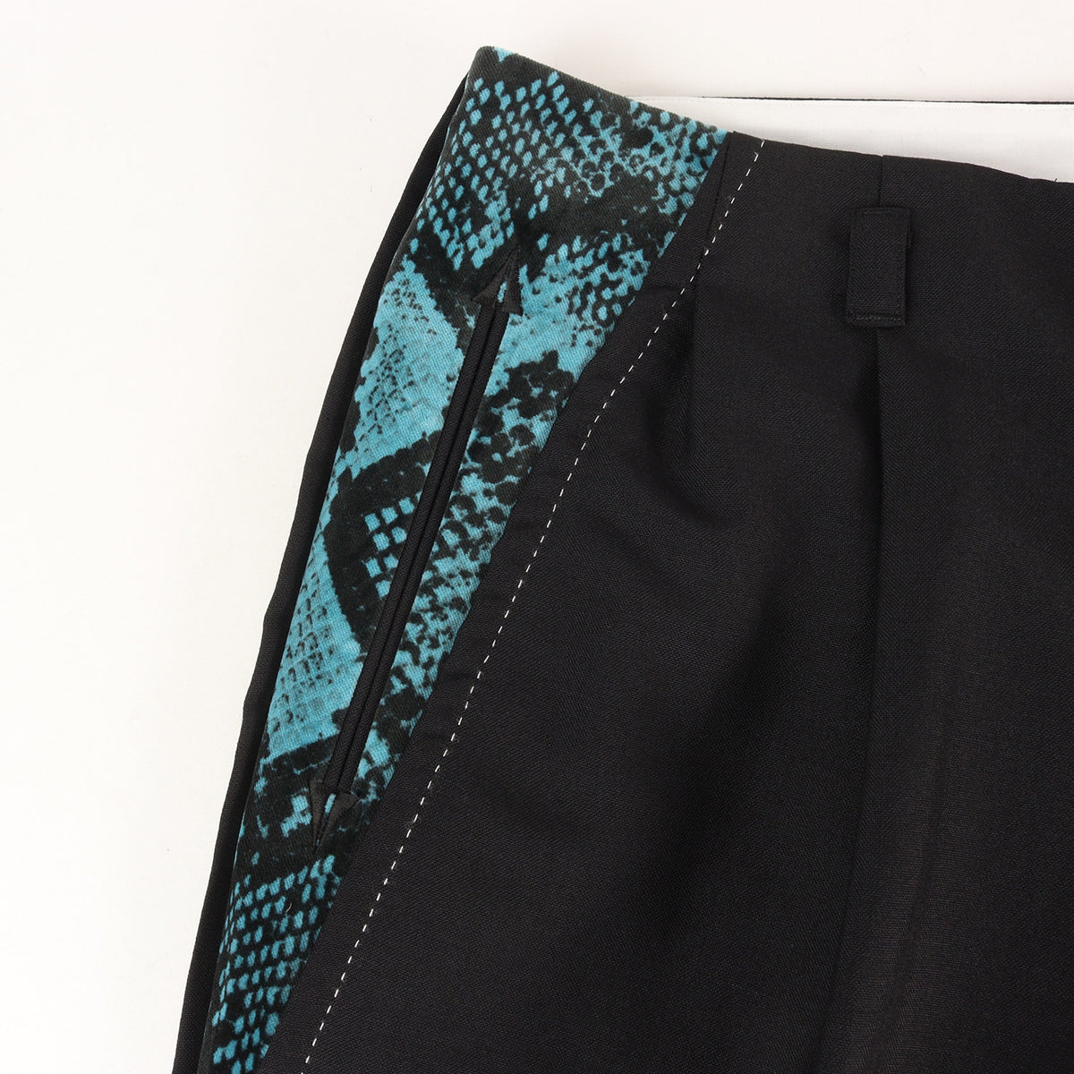 25AW ×WOLF'S HEAD ×DORMEUIL パイソン切替し ロカビリーパンツ(ROCKABILLY PANTS)