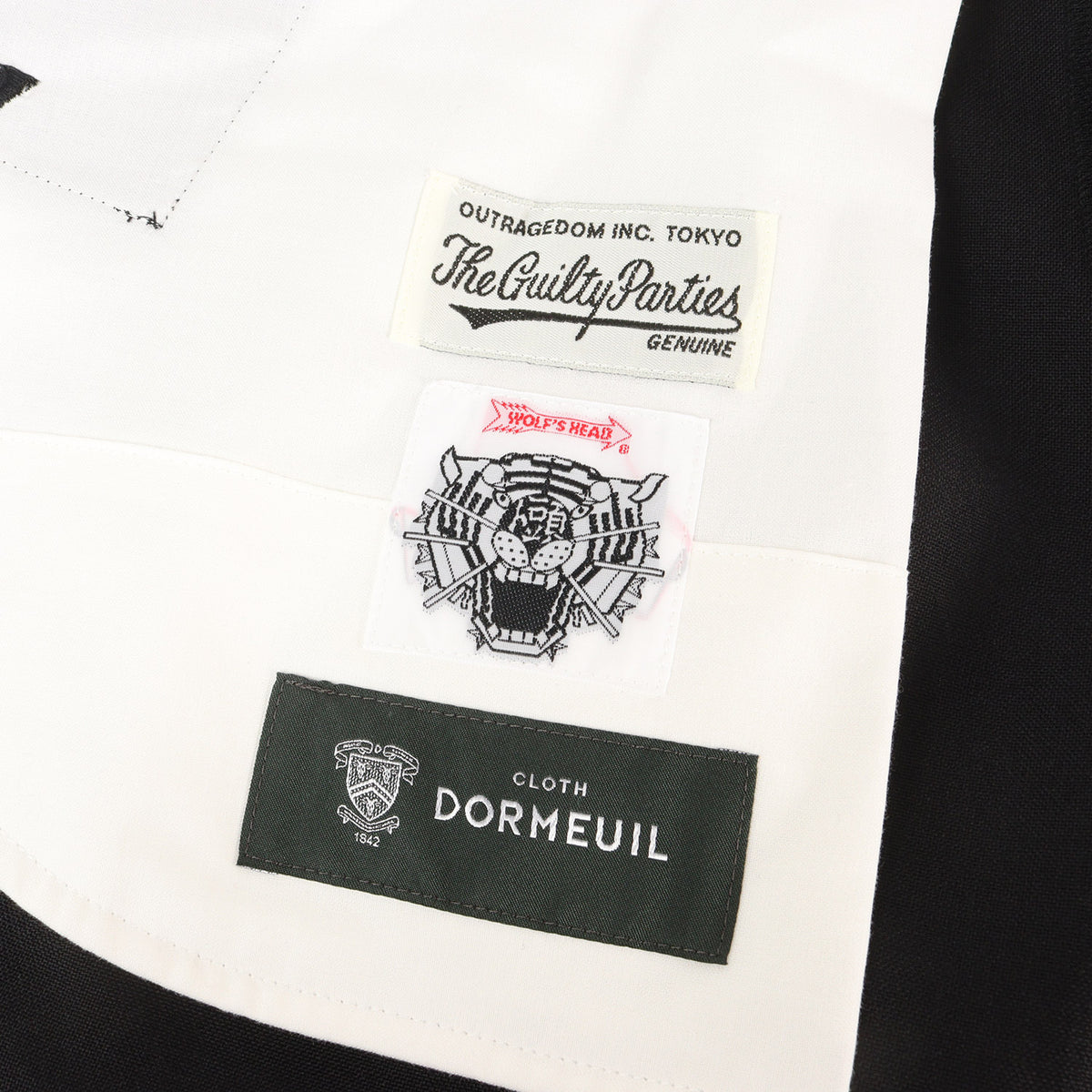 25AW ×WOLF'S HEAD ×DORMEUIL パイソン切替し ロカビリーパンツ(ROCKABILLY PANTS)