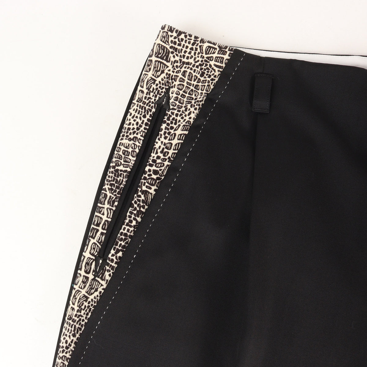 26SS ×WOLF'S HEAD ×DORMEUIL プリントコーデュロイ切替し ロカビリーパンツ(ROCKABILLY PANTS)