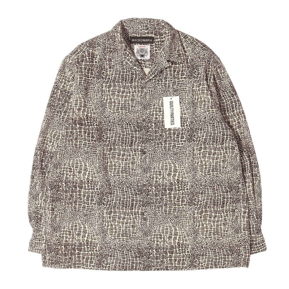 26SS ×WOLF'S HEAD 総柄プリント オープンカラー コーデュロイシャツ(50'S SHIRT L/S)
