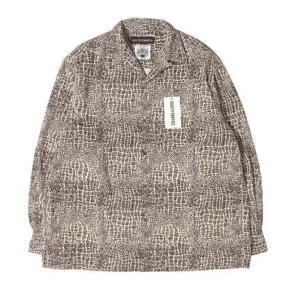 26SS ×WOLF'S HEAD 総柄プリント オープンカラー コーデュロイシャツ(50'S SHIRT L/S)
