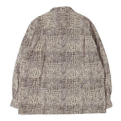 26SS ×WOLF'S HEAD 総柄プリント オープンカラー コーデュロイシャツ(50'S SHIRT L/S)