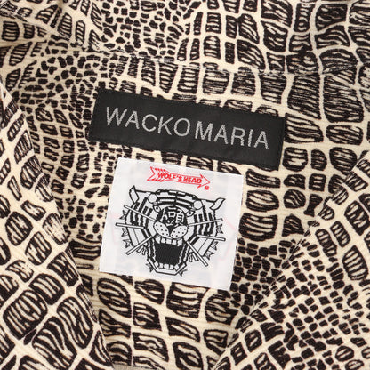 26SS ×WOLF'S HEAD 総柄プリント オープンカラー コーデュロイシャツ(50'S SHIRT L/S)