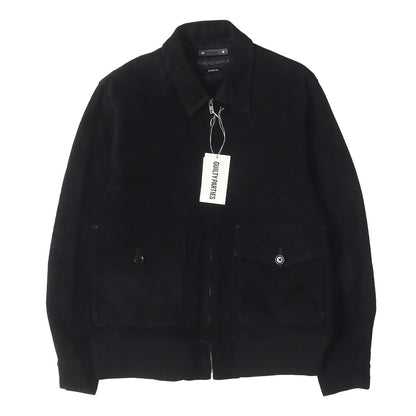 26AW ×MINEDENIM ×Stie-lo スウェードレザー 裏地レオパード ジャケット(SUEDE LEATHER JACKET)