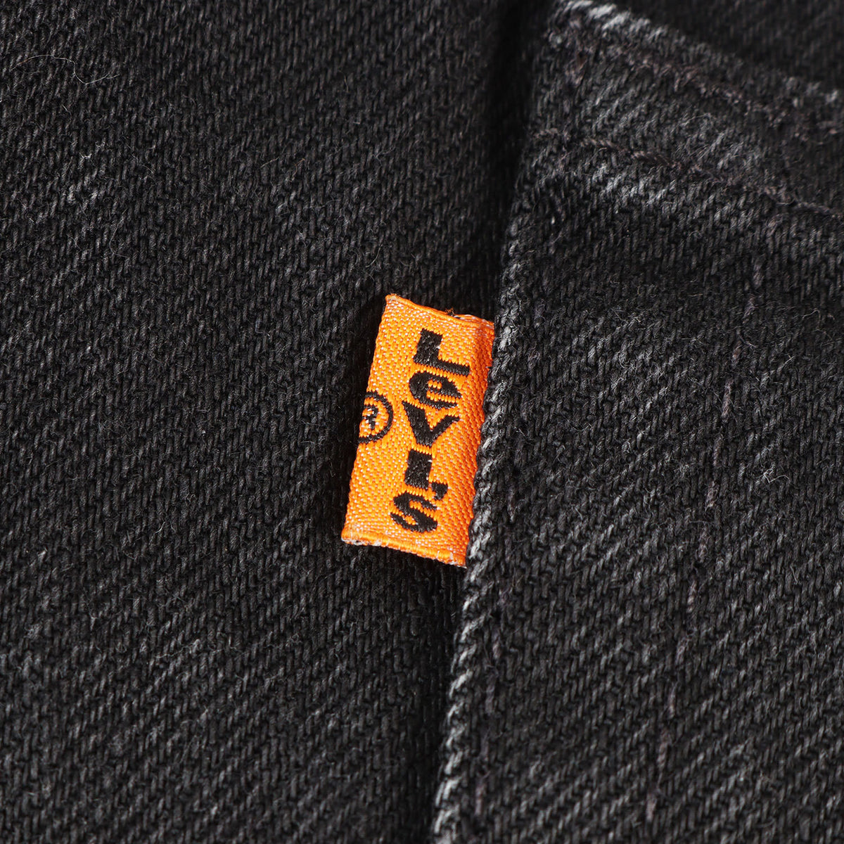 ×Levi's 505 レオパード切替し ブラック デニムパンツ(505 Jean)
