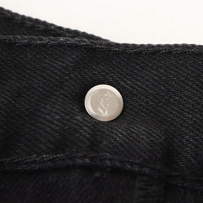 ×Levi's 505 レオパード切替し ブラック デニムパンツ(505 Jean)