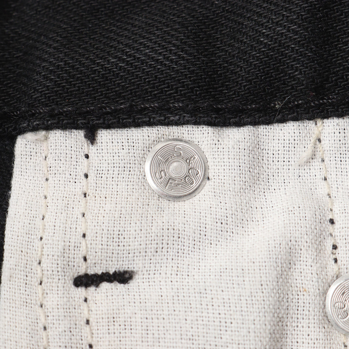 ×Levi's 505 レオパード切替し ブラック デニムパンツ(505 Jean)