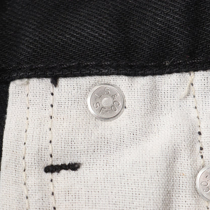 ×Levi's 505 レオパード切替し ブラック デニムパンツ(505 Jean)
