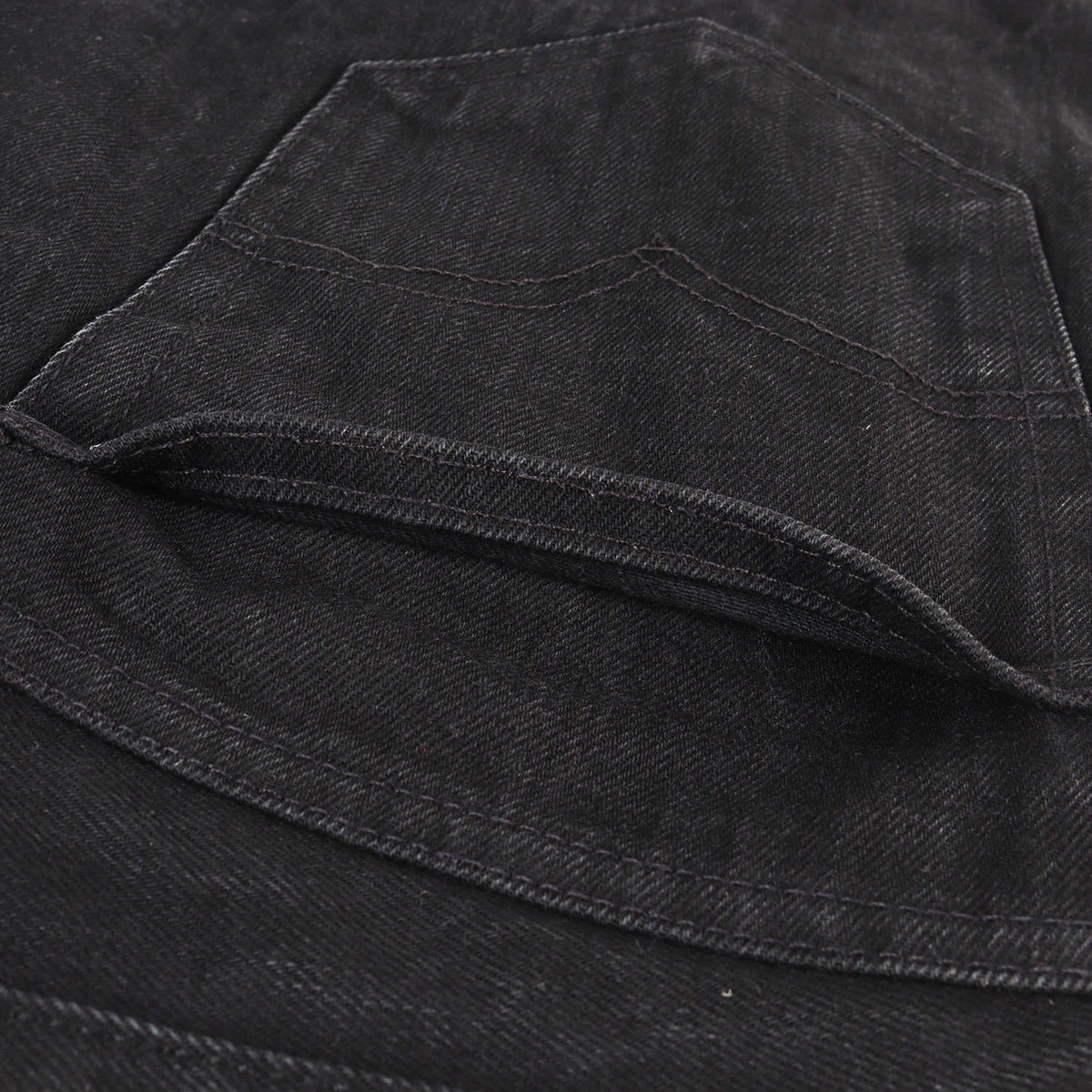 ×Levi's 505 レオパード切替し ブラック デニムパンツ(505 Jean)