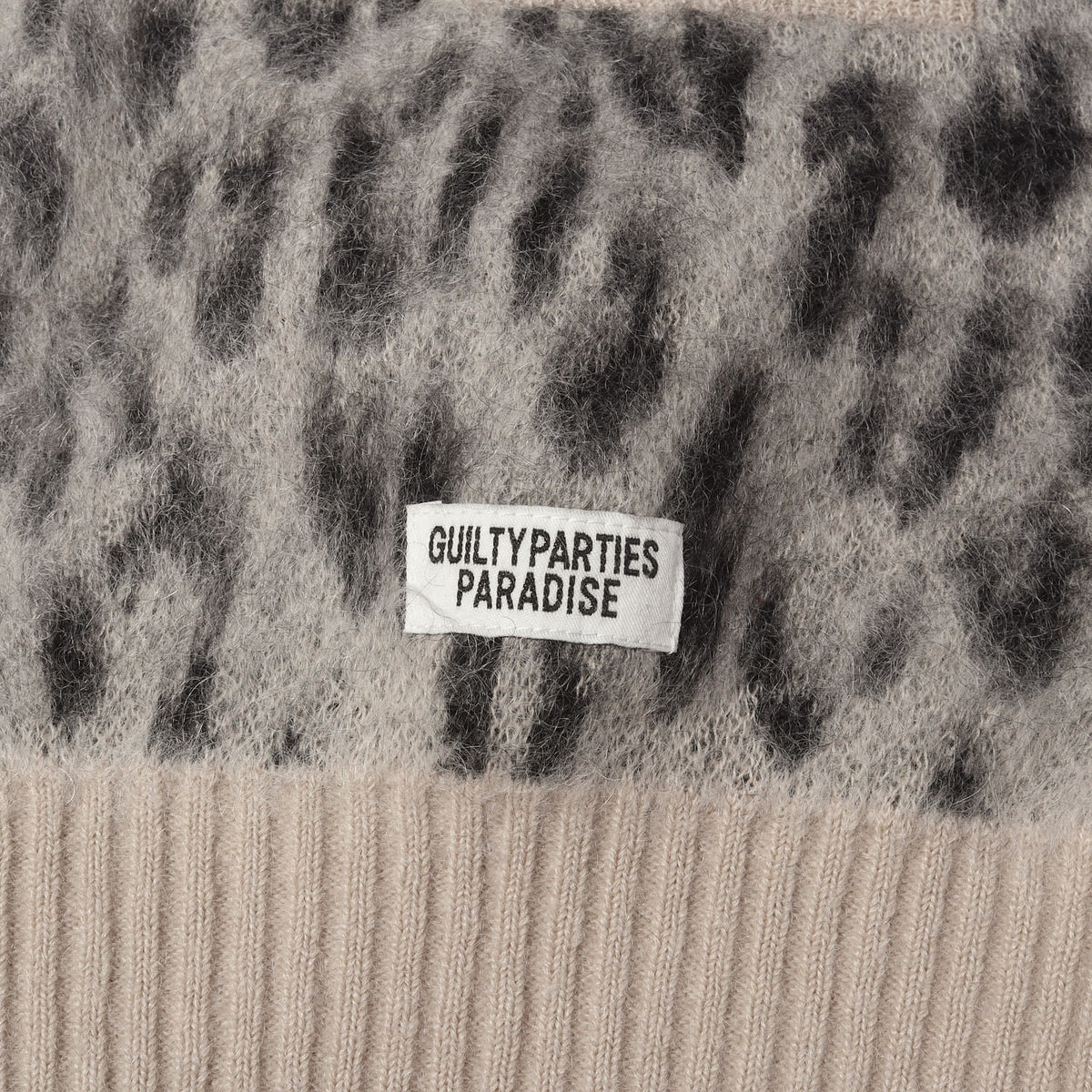 23AW 直営店限定カラー レオパード柄 モヘヤ ニット カーディガン(LEOPARD MOHAIR KNIT CARDIGAN)