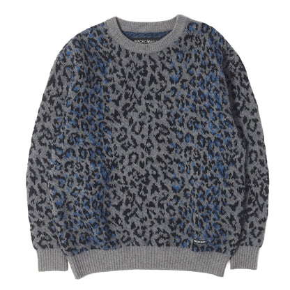 25AW レオパード柄 モヘヤニット セーター(LEOPARD MOHAIR KNIT JACQUARD SWEATER)