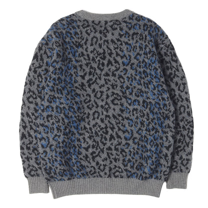 25AW レオパード柄 モヘヤニット セーター(LEOPARD MOHAIR KNIT JACQUARD SWEATER)