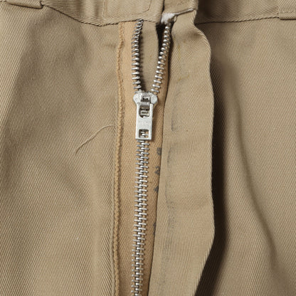 70s チビタグ アルミジップ T/Cツイル ワーク チノパンツ USA製