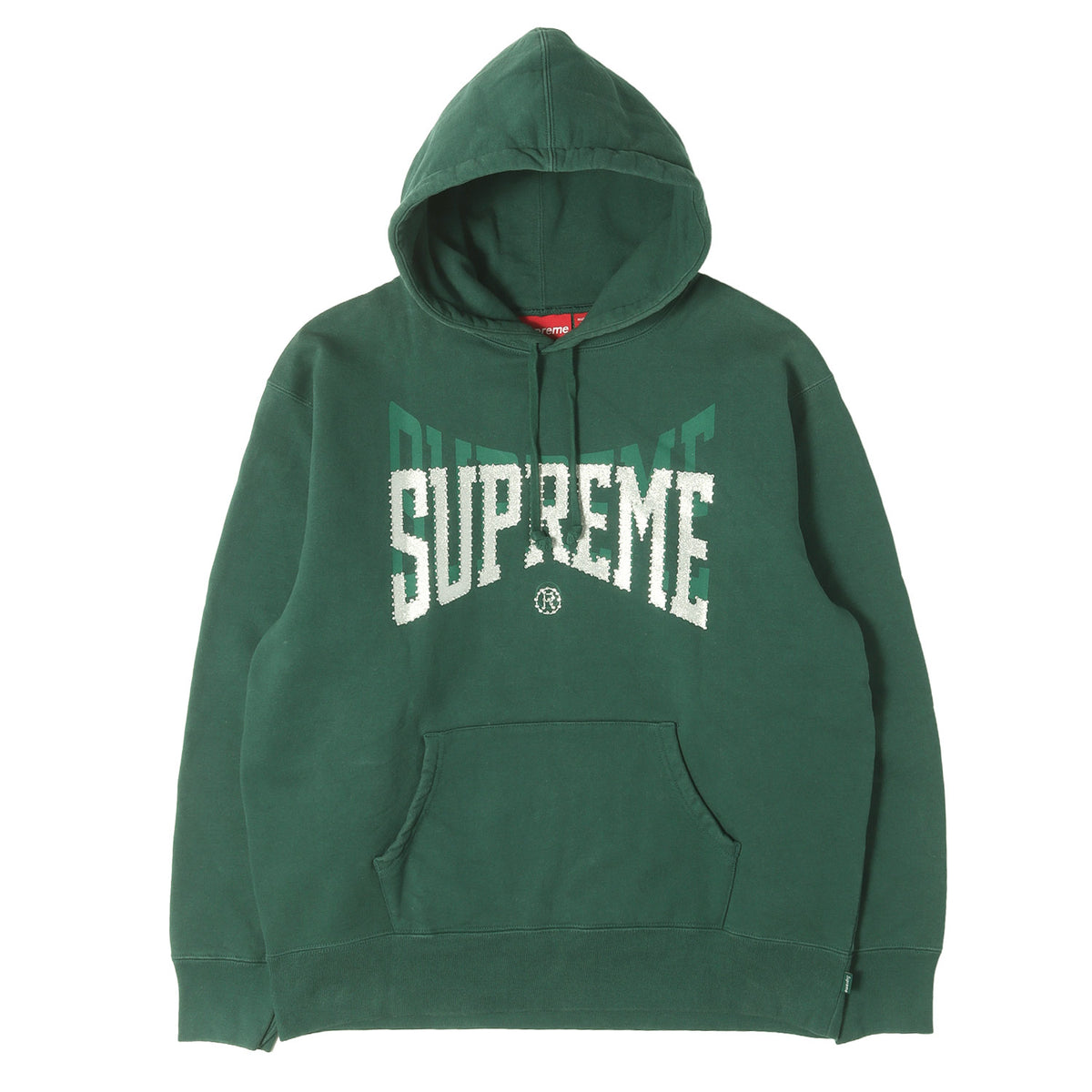 22AW ラインストーンロゴ スウェットパーカー(Rhinestone Shadow Hooded Sweatshirt)