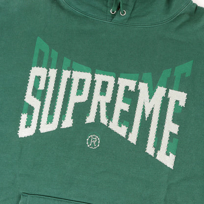 22AW ラインストーンロゴ スウェットパーカー(Rhinestone Shadow Hooded Sweatshirt)