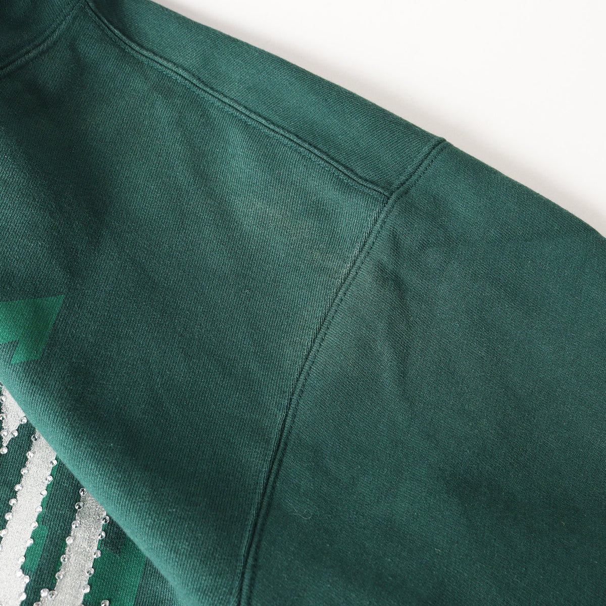22AW ラインストーンロゴ スウェットパーカー(Rhinestone Shadow Hooded Sweatshirt)