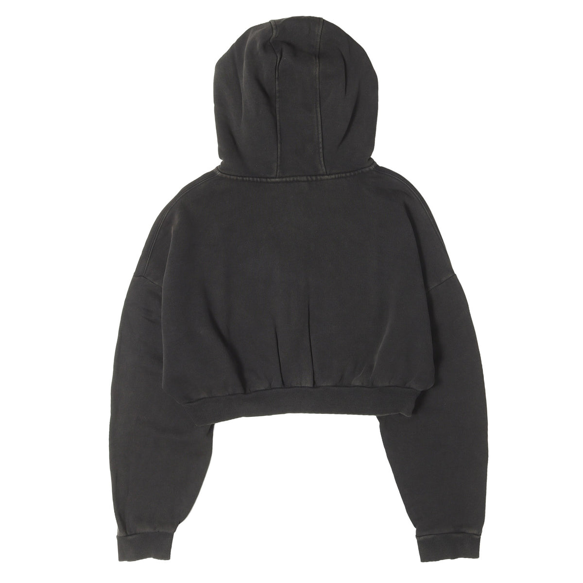 フェード加工 クロップド フルジップ スウェットパーカー(CROPPED FULL ZIP)