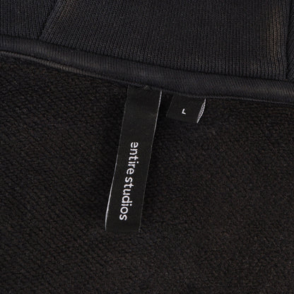 フェード加工 クロップド フルジップ スウェットパーカー(CROPPED FULL ZIP)