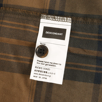 21AW コットン チェックシャツ(GORDIE PLAID LS SHIRT FULL SIZE)