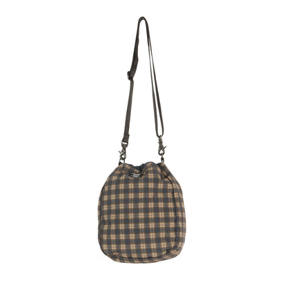 25AW ×STANDARD SUPPLY チェック ショルダーポーチ(CHALK SHOULDER / POUCH / POLY. STANDARD SUPPLY)