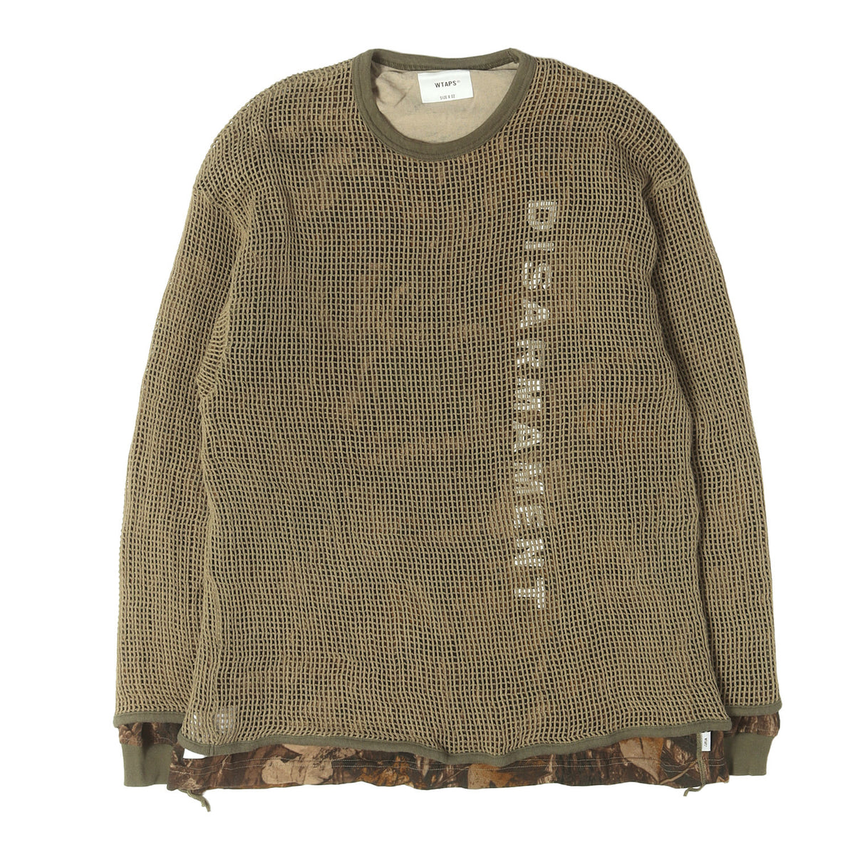 25AW メッシュレイヤード リアルツリーカモ ロングスリーブ Tシャツ(GHILL / LS / COTTON)
