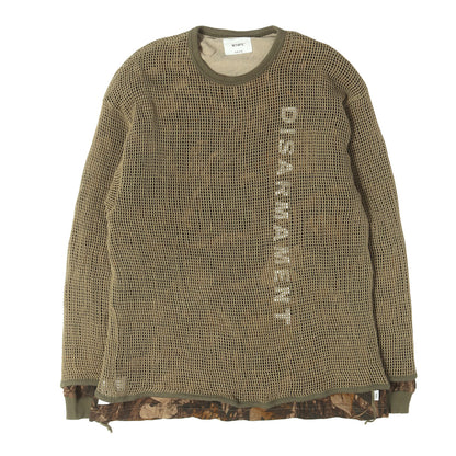 25AW メッシュレイヤード リアルツリーカモ ロングスリーブ Tシャツ(GHILL / LS / COTTON)