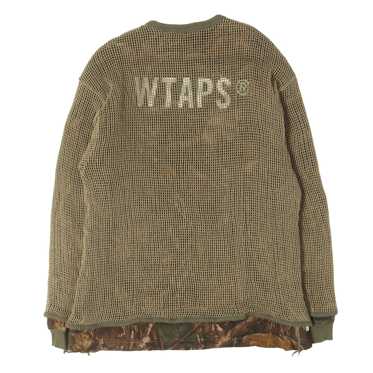 25AW メッシュレイヤード リアルツリーカモ ロングスリーブ Tシャツ(GHILL / LS / COTTON)
