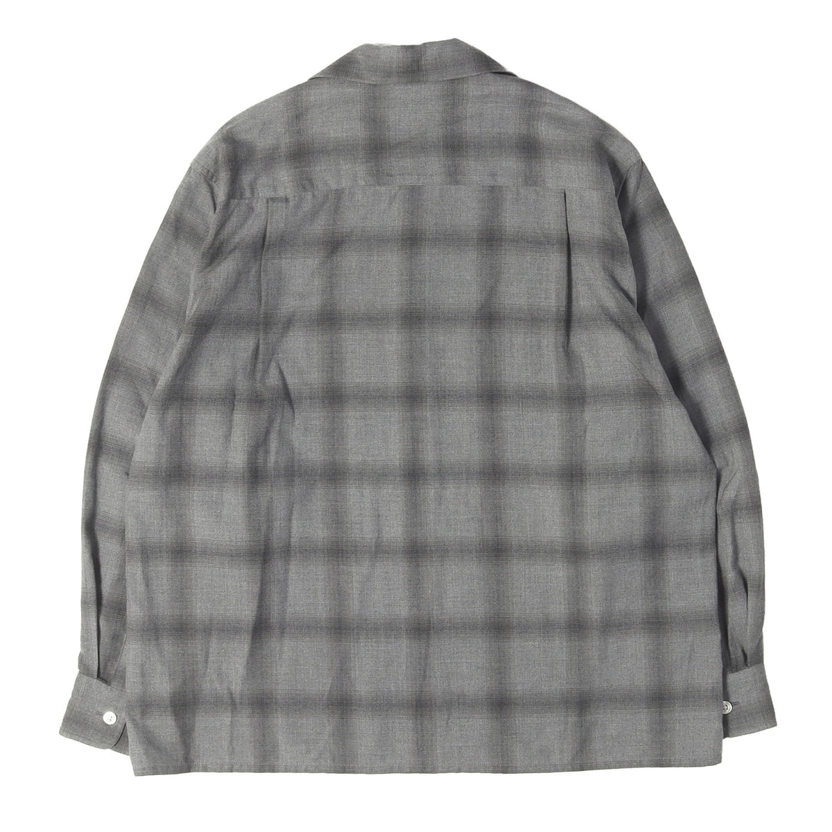26SS オンブレチェック オープンカラー レーヨン シャツ(OMBRE CHECK OPEN COLLAR SHIRT L/S)