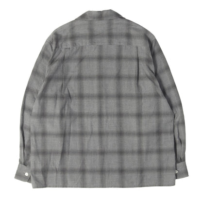 26SS オンブレチェック オープンカラー レーヨン シャツ(OMBRE CHECK OPEN COLLAR SHIRT L/S)