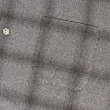 26SS オンブレチェック オープンカラー レーヨン シャツ(OMBRE CHECK OPEN COLLAR SHIRT L/S)