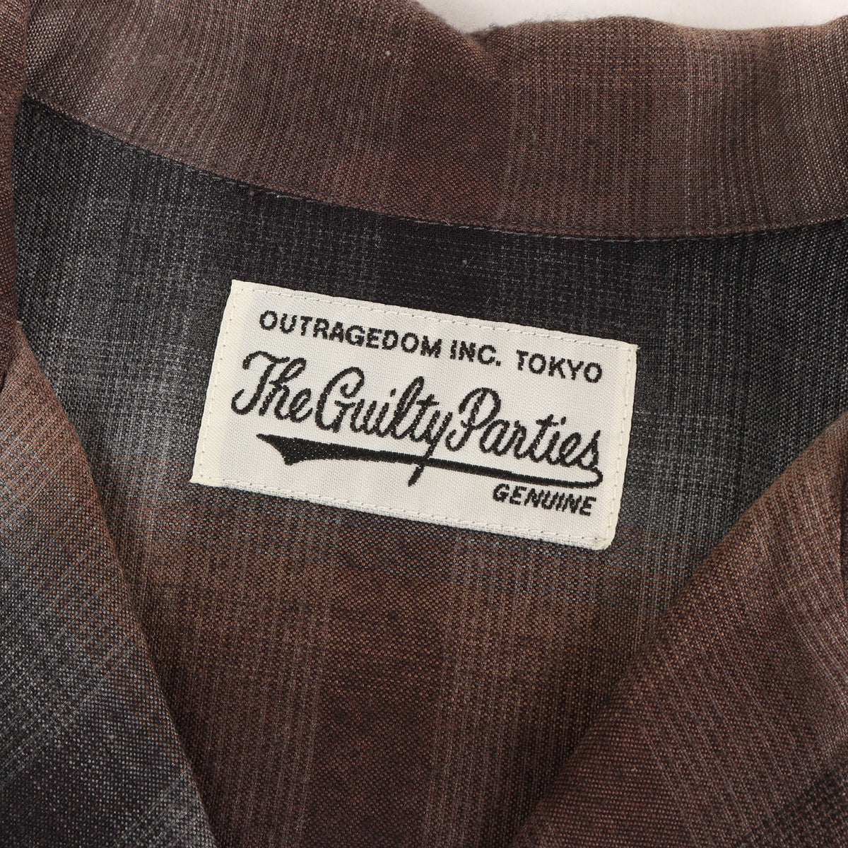23AW オンブレチェック オープンカラー レーヨン シャツ(OMBRE CHECK OPEN COLLAR SHIRT L/S)