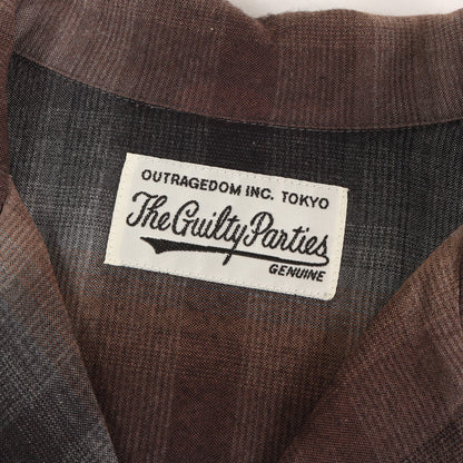 23AW オンブレチェック オープンカラー レーヨン シャツ(OMBRE CHECK OPEN COLLAR SHIRT L/S)