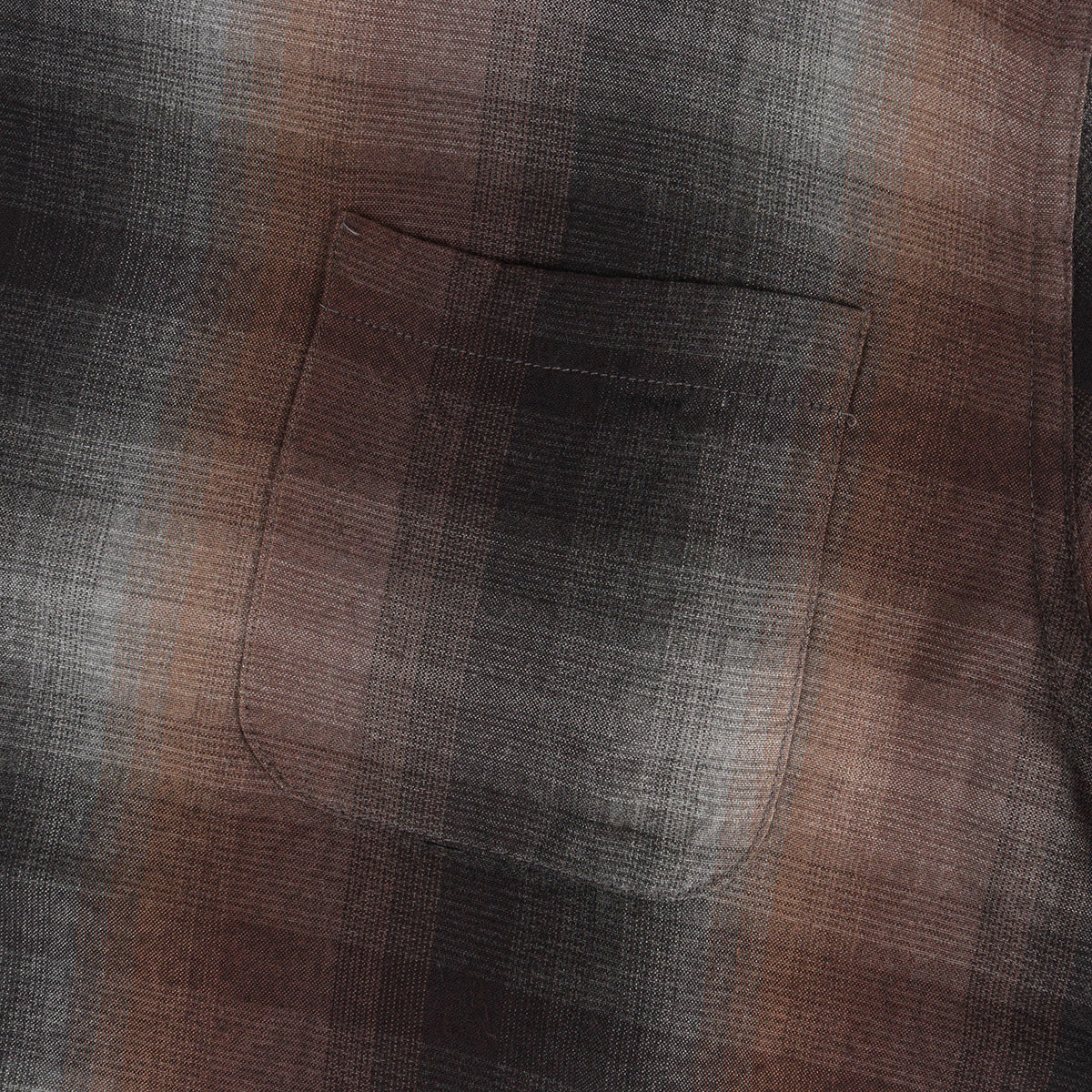 23AW オンブレチェック オープンカラー レーヨン シャツ(OMBRE CHECK OPEN COLLAR SHIRT L/S)