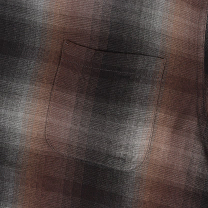 23AW オンブレチェック オープンカラー レーヨン シャツ(OMBRE CHECK OPEN COLLAR SHIRT L/S)
