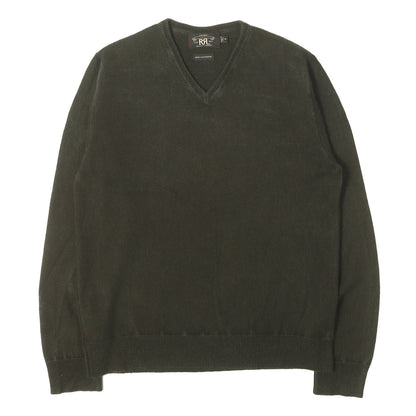 00s ウォッシュ加工 カシミヤ Vネック ニット イタリア製