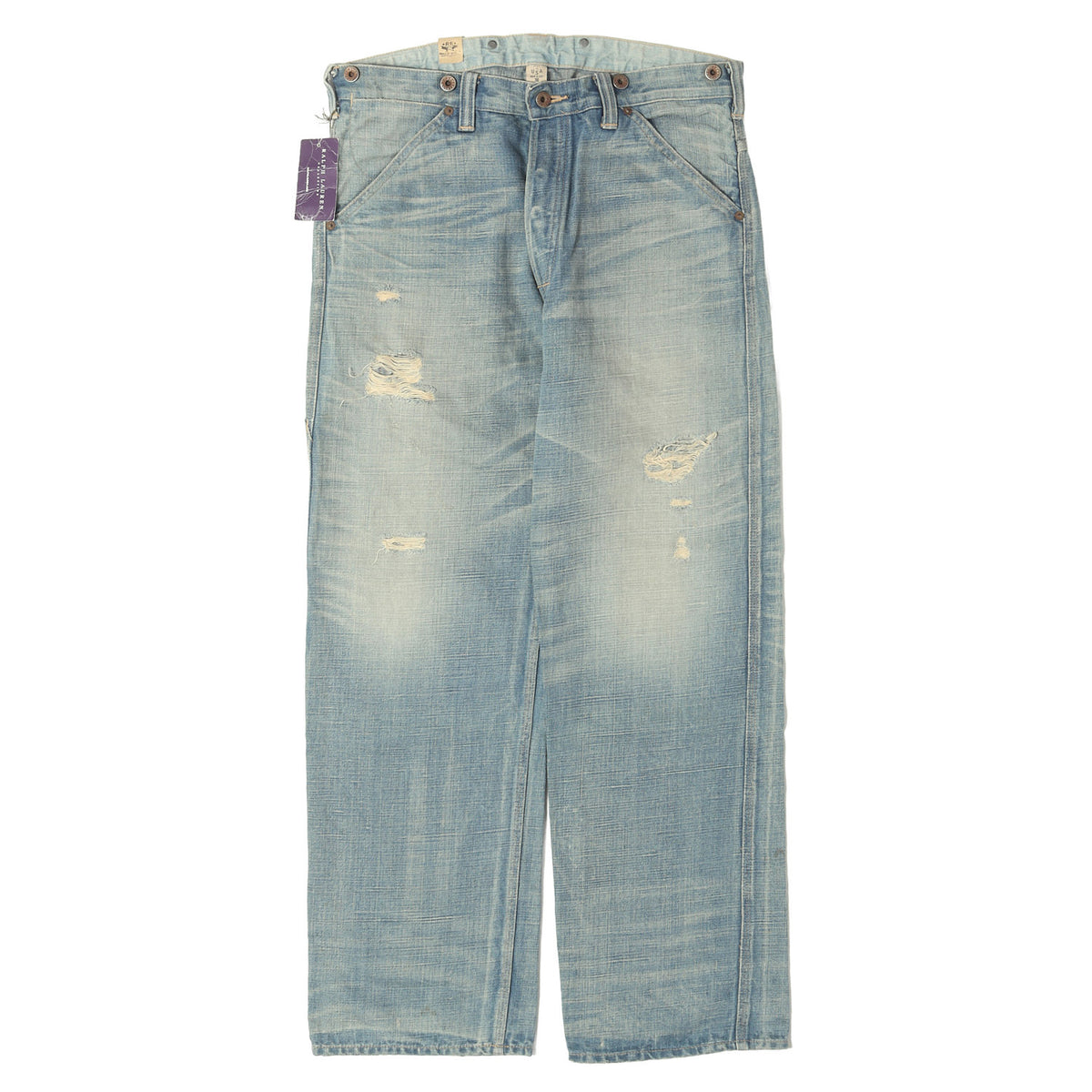 バックルバック付き ヴィンテージ加工 ペインター デニムパンツ (BUCKLE BACK JEAN) USA製