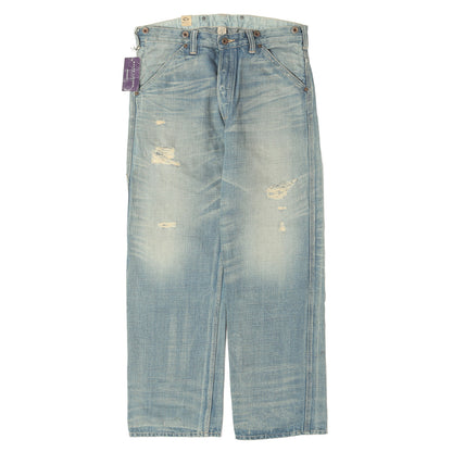 バックルバック付き ヴィンテージ加工 ペインター デニムパンツ (BUCKLE BACK JEAN) USA製