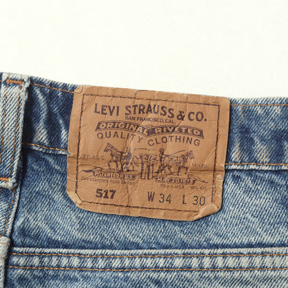 90s 517 ブーツカット デニムパンツ / USA製 40517-0215 ボタン裏刻印968
