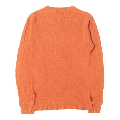ステンシルロゴ サーマル クルーネック ロングスリーブ Tシャツ