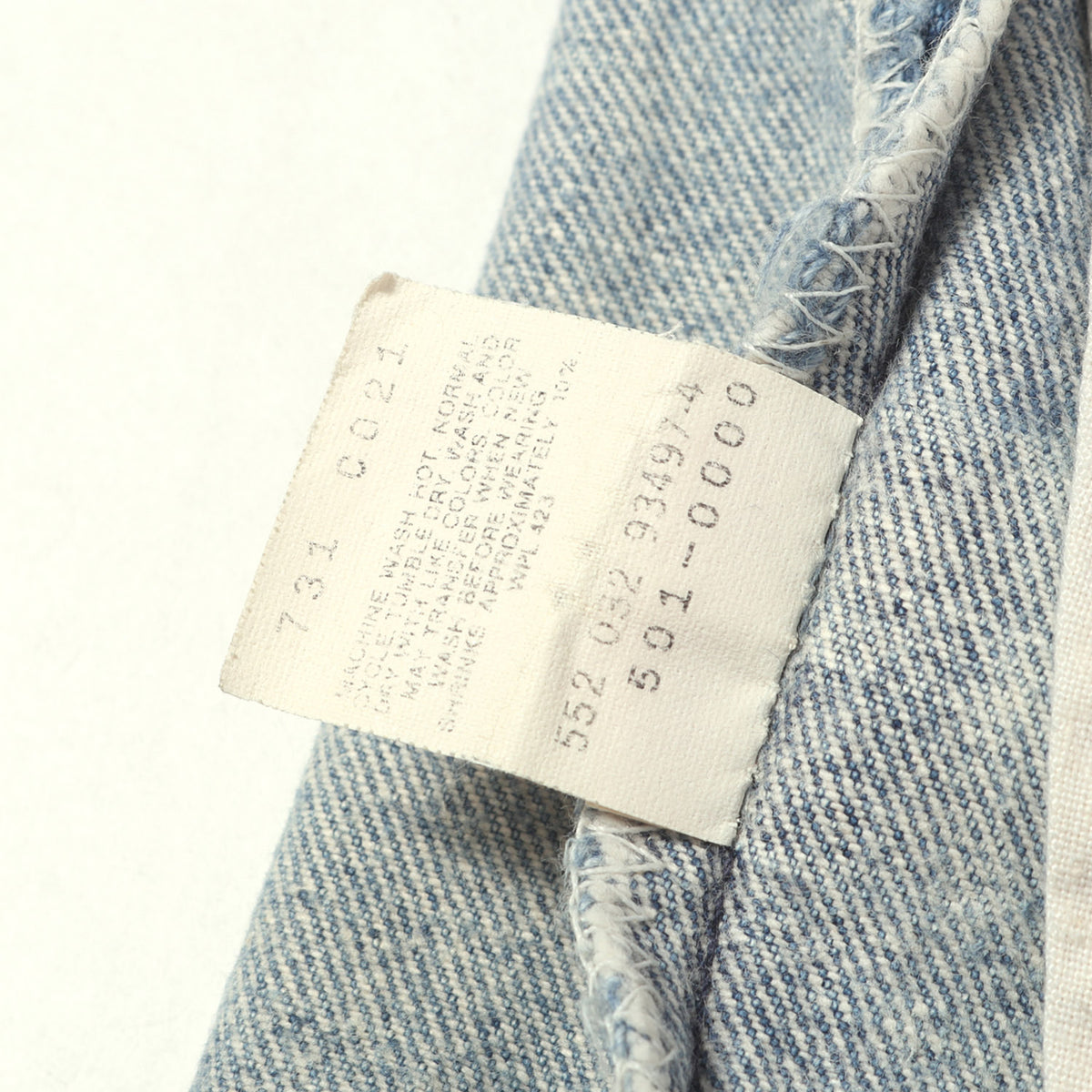 [雰囲気抜群] 90s 501 デニムパンツ / USA製 501-0000 ボタン裏刻印552