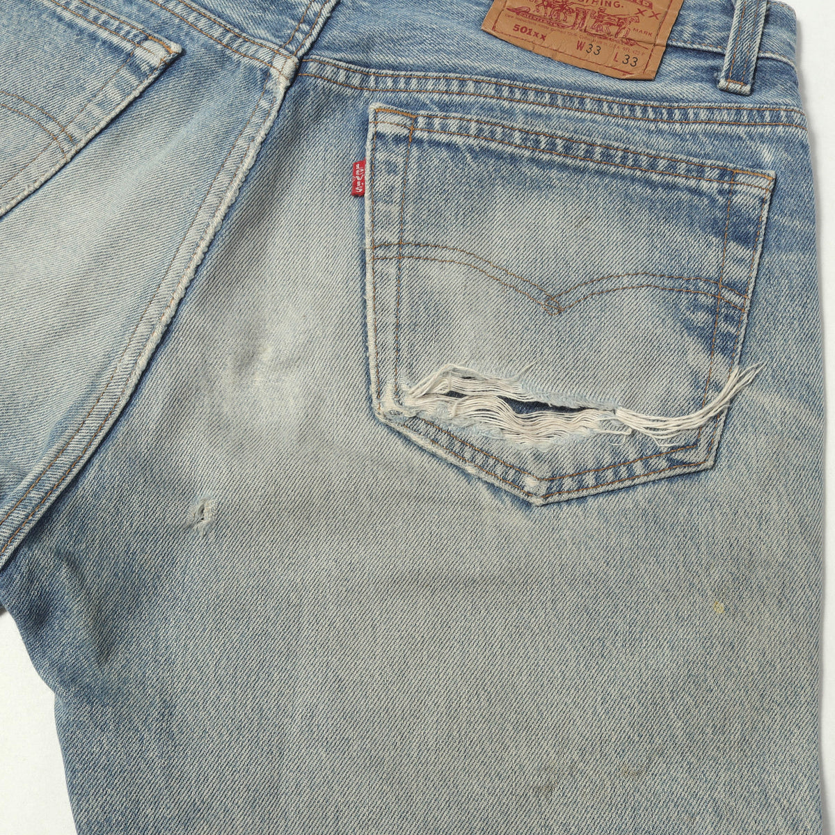 [雰囲気抜群] 90s 501 デニムパンツ / USA製 501-0000 ボタン裏刻印552