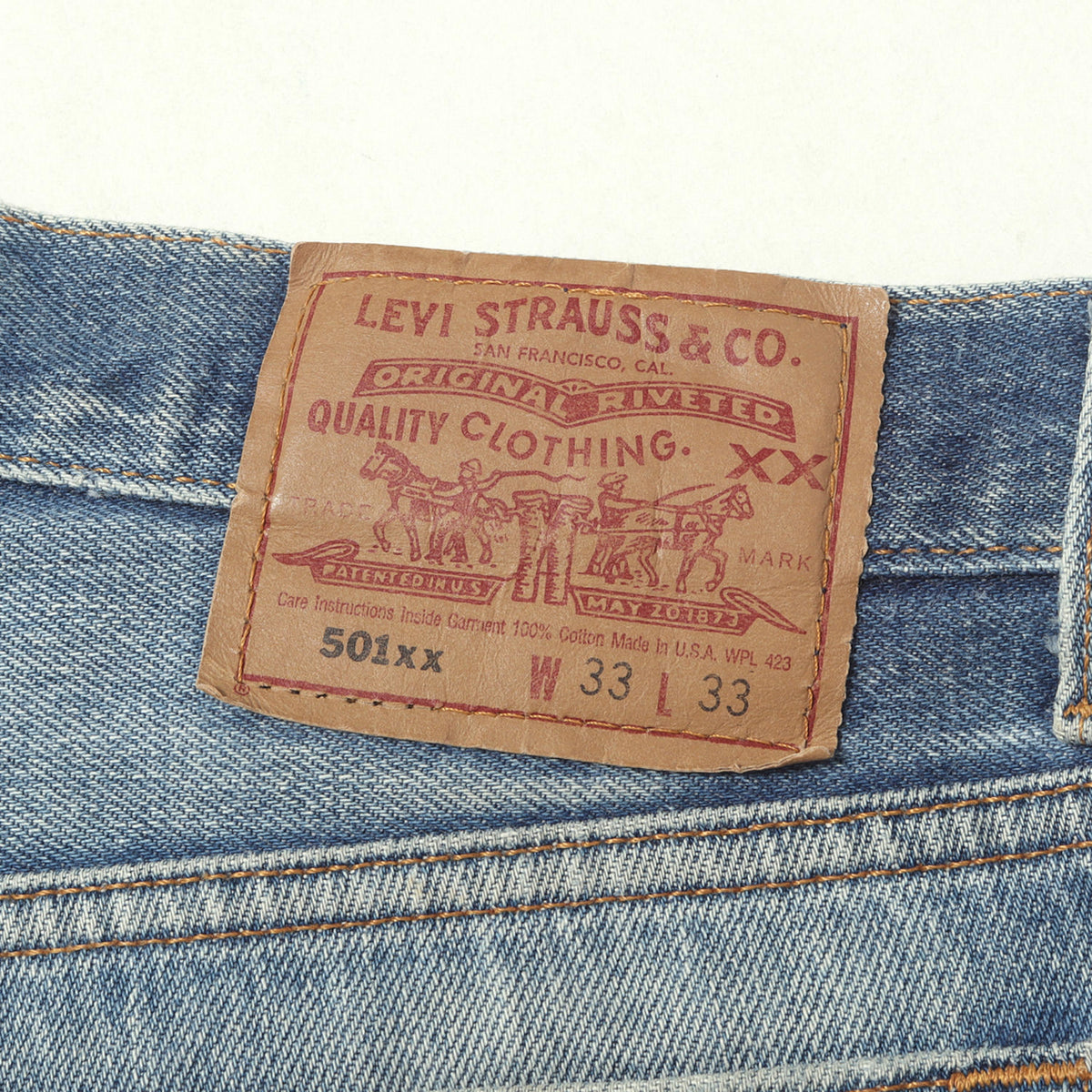 [雰囲気抜群] 90s 501 デニムパンツ / USA製 501-0000 ボタン裏刻印524