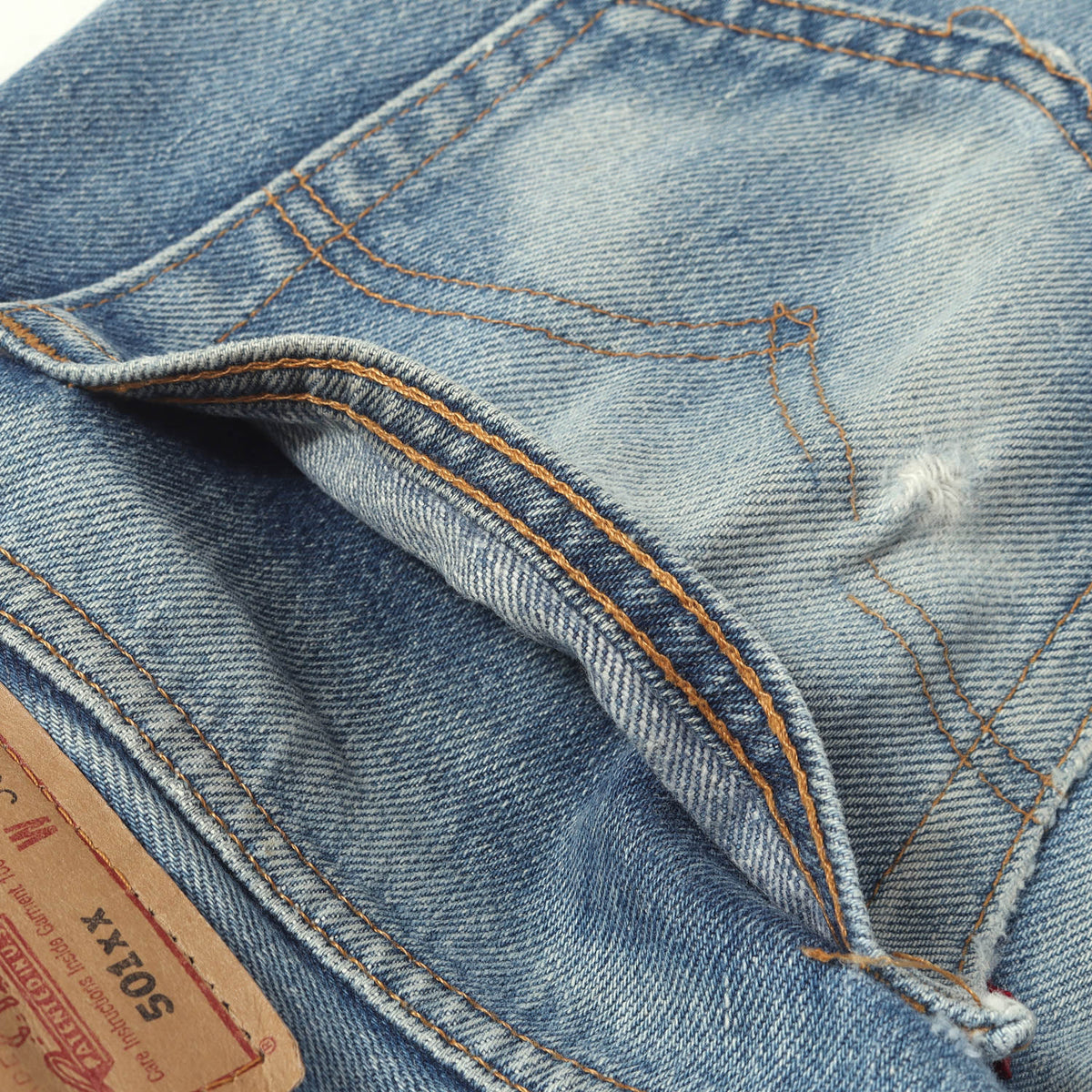 [雰囲気抜群] 90s 501 デニムパンツ / USA製 501-0000 ボタン裏刻印524