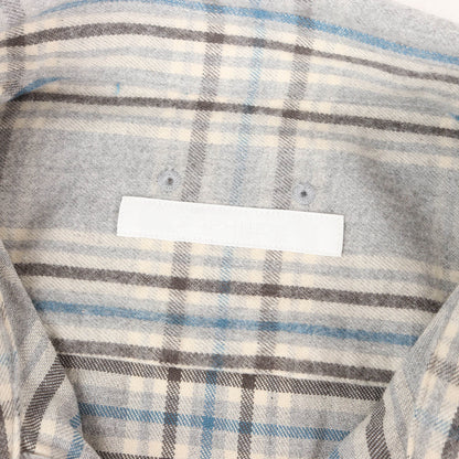 26AW リブ付き チェック フランネルシャツ(FLANNEL CHECK RIBBED SHIRT)