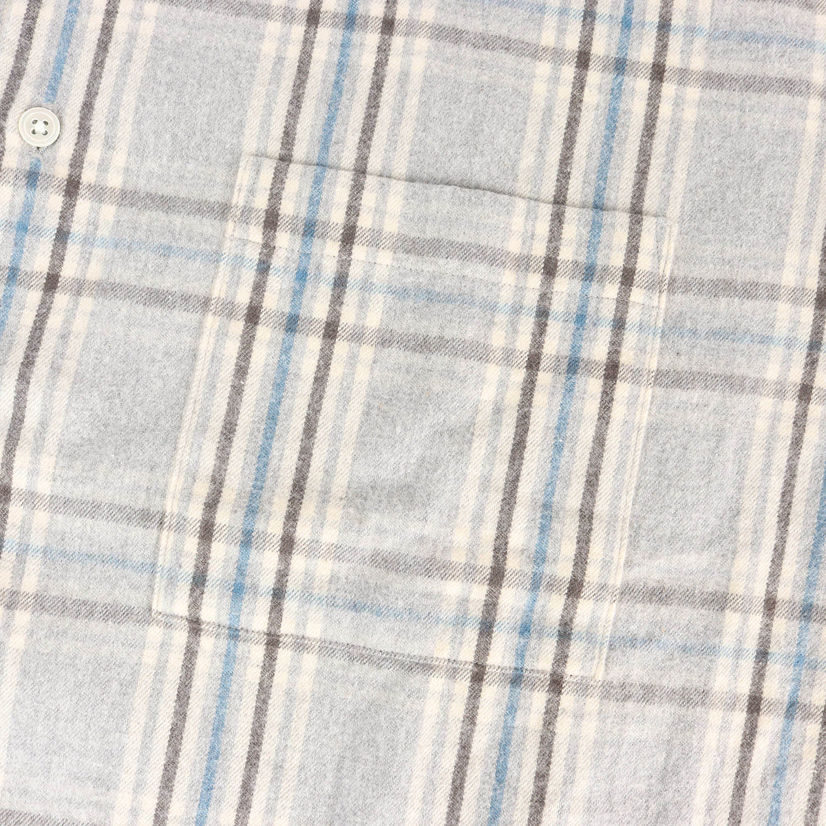 26AW リブ付き チェック フランネルシャツ(FLANNEL CHECK RIBBED SHIRT)