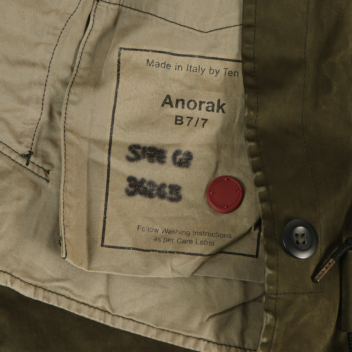 マイクロファイバージャージー アノラック ジャケット(ANORAK GARMENT DYED POLYESTER / NYLON MICRO-FIBER JERSEY)