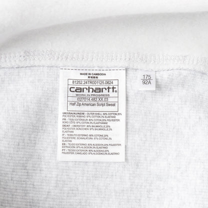 24AW ハーフジップ アメリカンスクリプト スウェット (Half Zip American Script Sweatshirt)