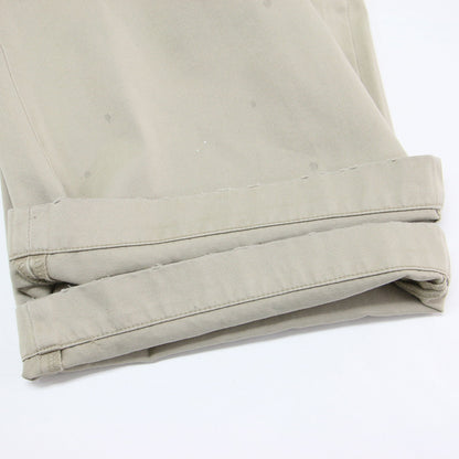 26春夏 CRAFTMANS MADE DENIM チノパンツ / ワイド ハイウエスト ペイント加工 コットン