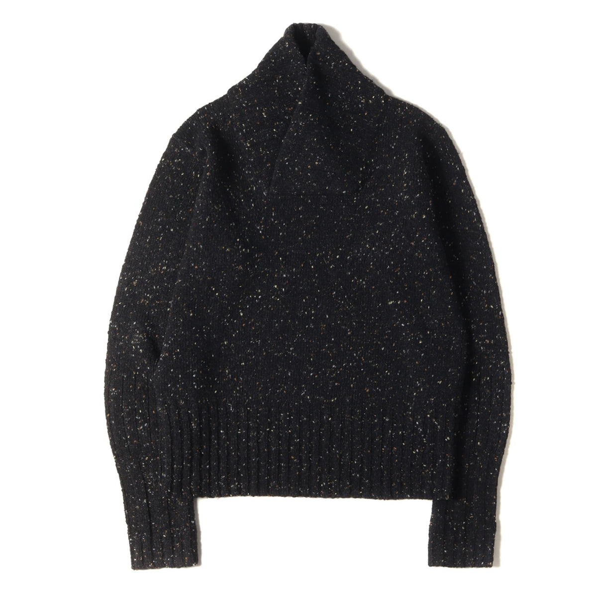 Paul Smith (ポールスミス) マルチカラーネップ ショールカラー ミドルゲージ ウール ニット (293241 913J ...