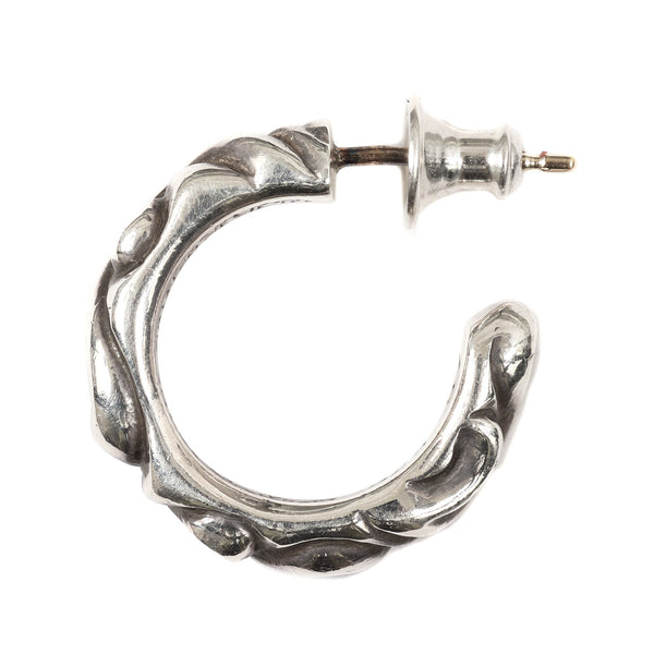 CHROME HEARTS (クロムハーツ) スクロール フープピアス(SCROLL HOOP